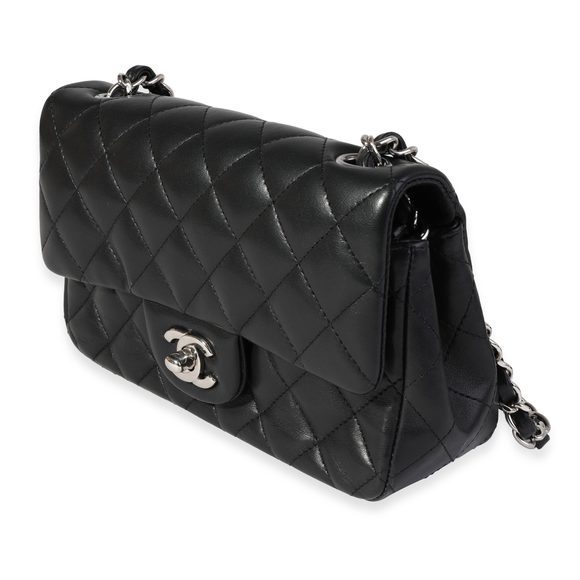 Chanel Black Quilted Lambskin Classic Mini Rectangular Flap Bag - Picture 2 of 8